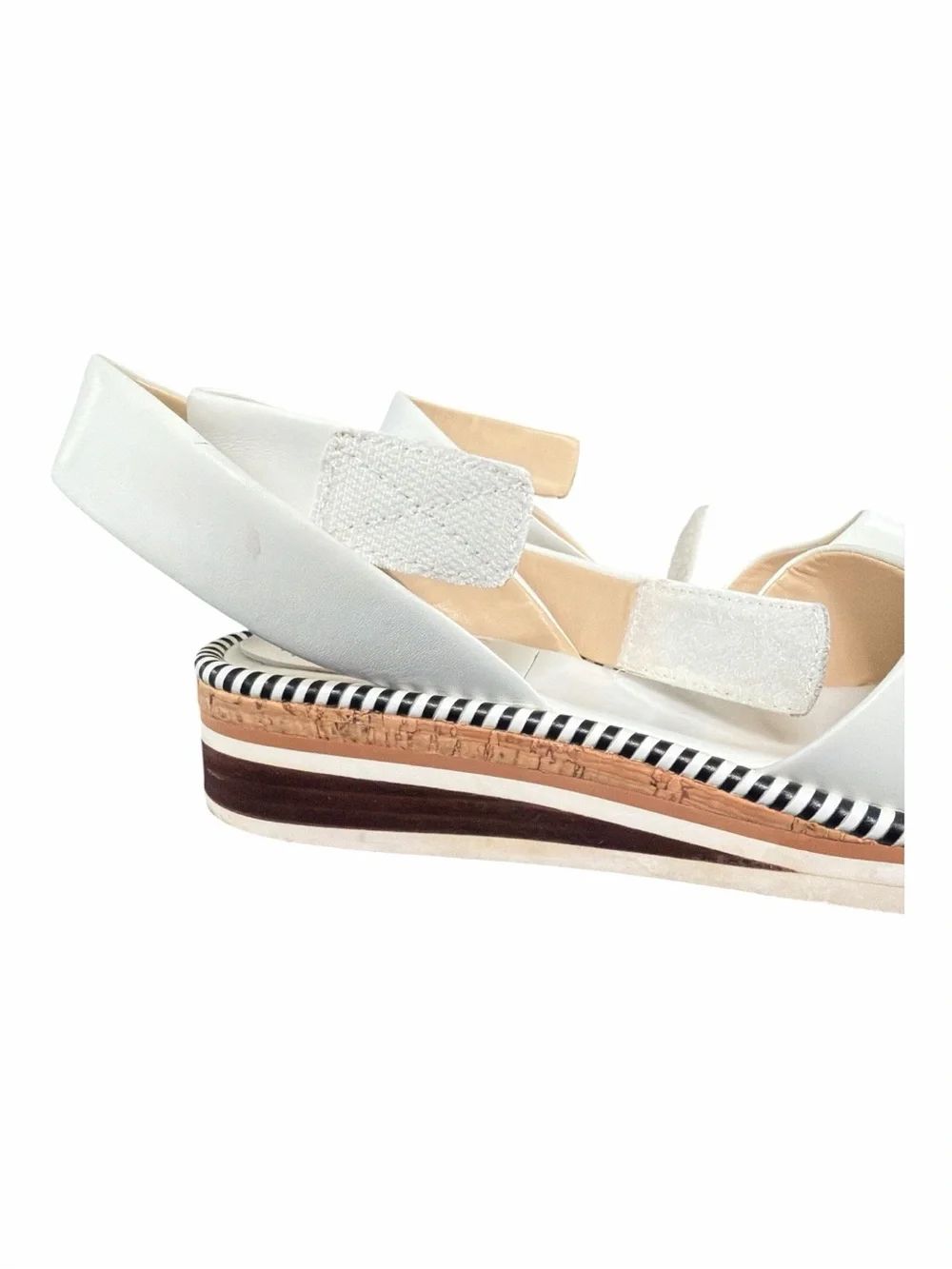 Vince Camuto |White Leather Platform Sandals |Size 7M |Resort Summer